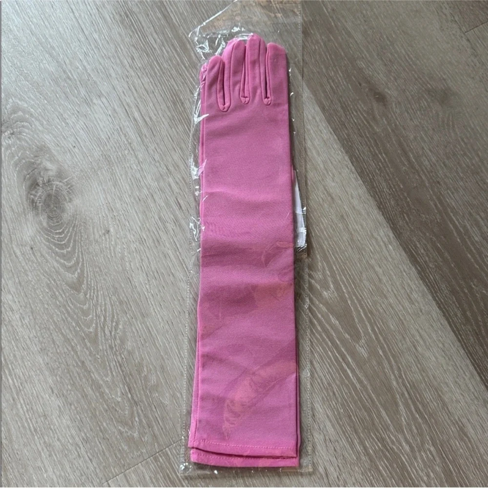Elegant Pink Formal Long Gloves NEW 🏷️